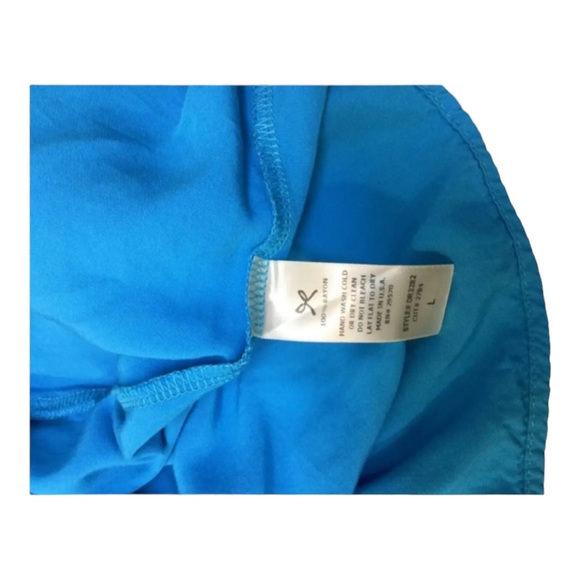 COPY - COPY - Everly Size Large Women’s Dress Blue with Pockets Comfortable - Picture 5 of 8